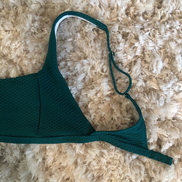 NWOT Hunter Green Bikini Top - Picture 5 of 8